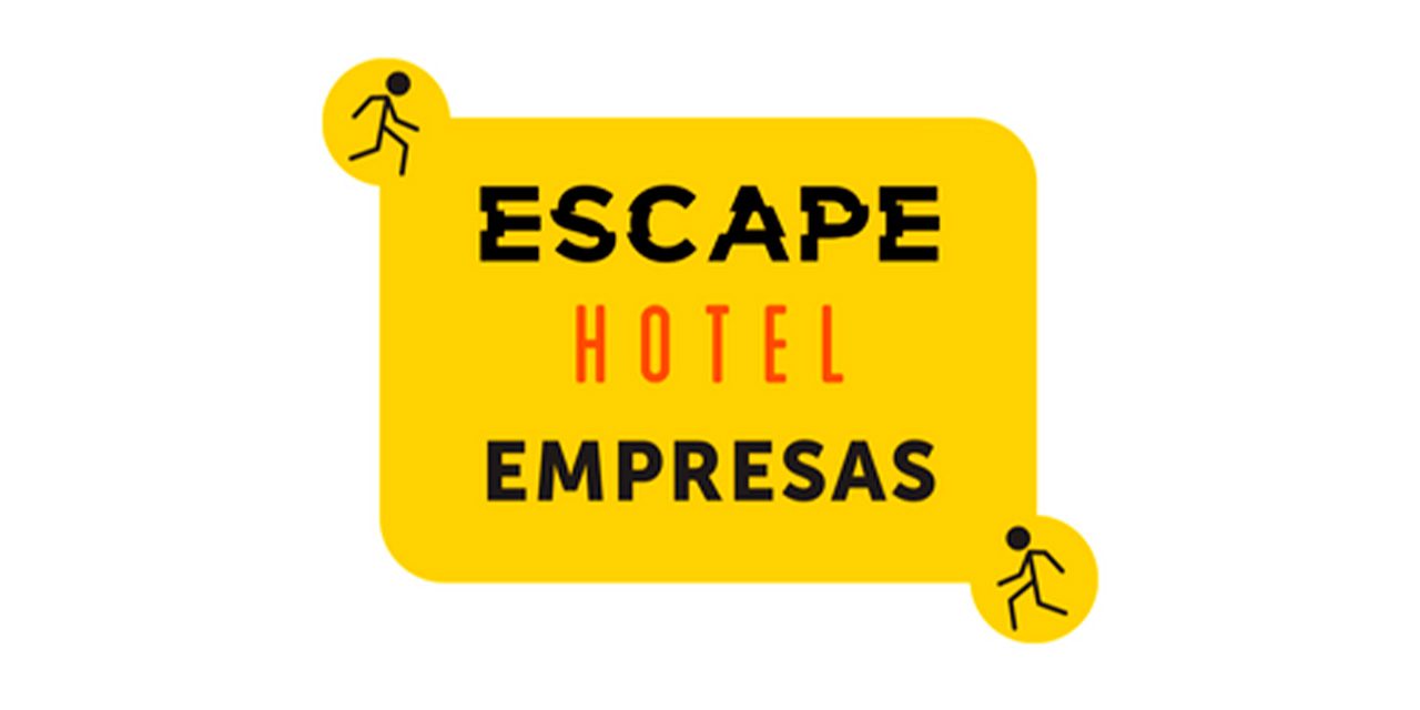 Logo Escape Hotel Empresas em amarelo